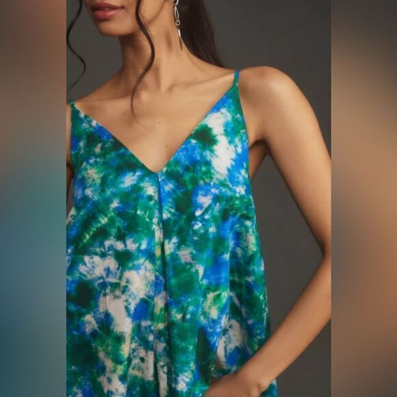 Anthropologie Corey Lynn Calter V-Neck Ruffle Midi Dress NWT - Picture 2 of 13